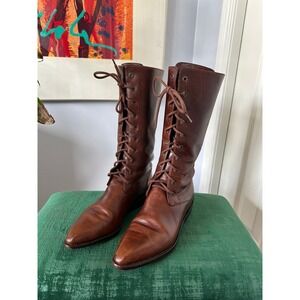 Cole Haan Chestnut Lace Up Boots